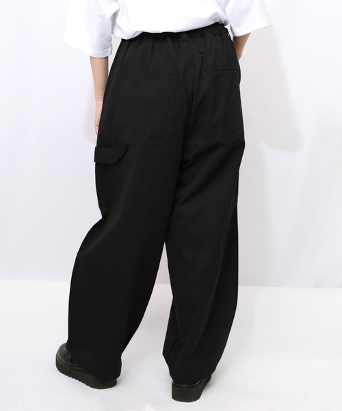 ScoLar Parity（スカラーパリティ）の「353108：パリティーのネコ目玉焼き刺繍パンツ（デニムパンツ・レディース・ブラック/ブルー/カーキ・M）」の14枚目の写真