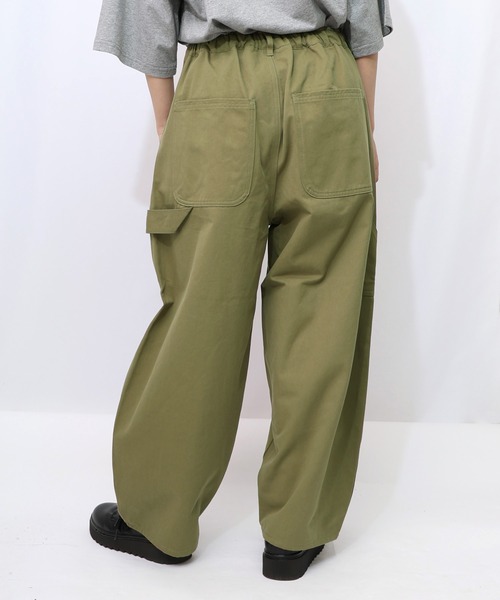 ScoLar Parity（スカラーパリティ）の「353108：パリティーのネコ目玉焼き刺繍パンツ（デニムパンツ・レディース・ブラック/ブルー/カーキ・M）」の22枚目の写真