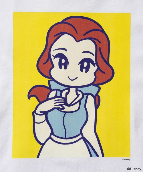 Disney(ディズニー)の「Belle / T-shirt Designed byCONIX(Tシャツ/カットソー・メンズ・ホワイト/ブラック・MEDIUM/XX-LARGE/X-LARGE/LARGE)」の14枚目の写真