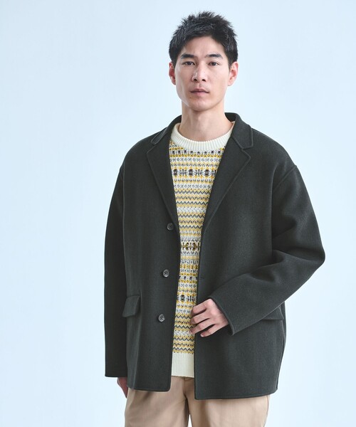 ウール ナイロン リバー ジャコット アウター（その他アウター