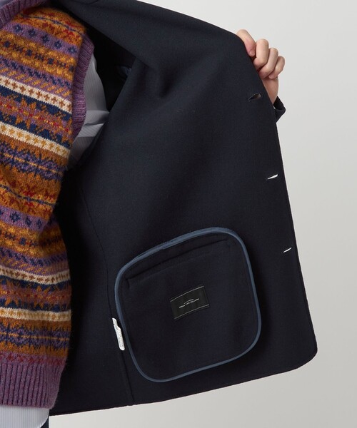 green label relaxing(グリーンレーベルリラクシング)の「ウール ナイロン リバー ジャコット アウター(その他アウター・メンズ・ダークグリーン/ネイビー・S/M/L/XL)」の16枚目の写真