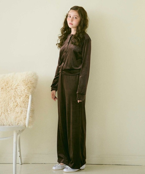 セール】レースコンビベロアパンツ（その他パンツ）｜Lepus Fae