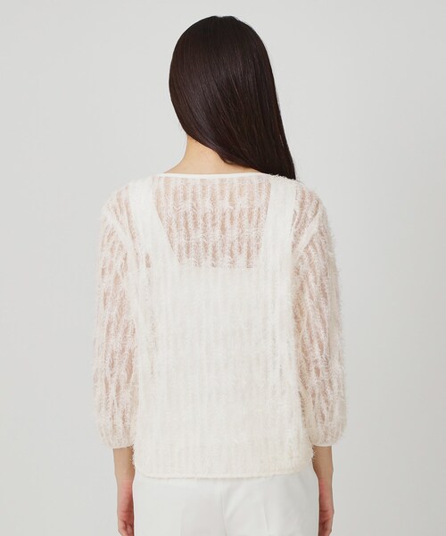 COUP DE CHANCE(クードシャンス)の「【手洗い可/日本製】フェザーチュールのブラウス(シャツ/ブラウス・レディース・ホワイト/ブラック・34/38)」の20枚目の写真