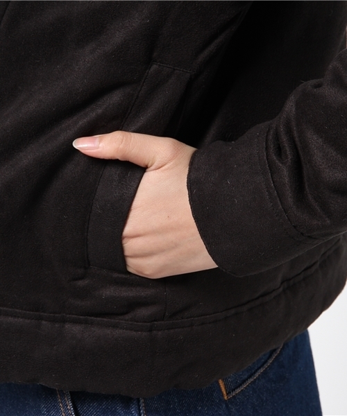 WHO'S WHO gallery（フーズフーギャラリー）の「【A,nam】ファースウェードブルゾン（ブルゾン・レディース・モカ/ブラック・FREE）」の8枚目の写真