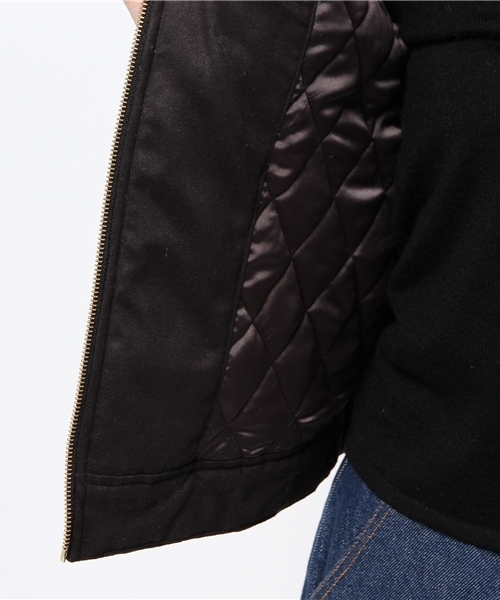 WHO'S WHO gallery（フーズフーギャラリー）の「【A,nam】ファースウェードブルゾン（ブルゾン・レディース・モカ/ブラック・FREE）」の9枚目の写真