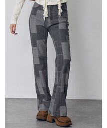 MURUA | パッチワークフレアデニム(デニムパンツ)