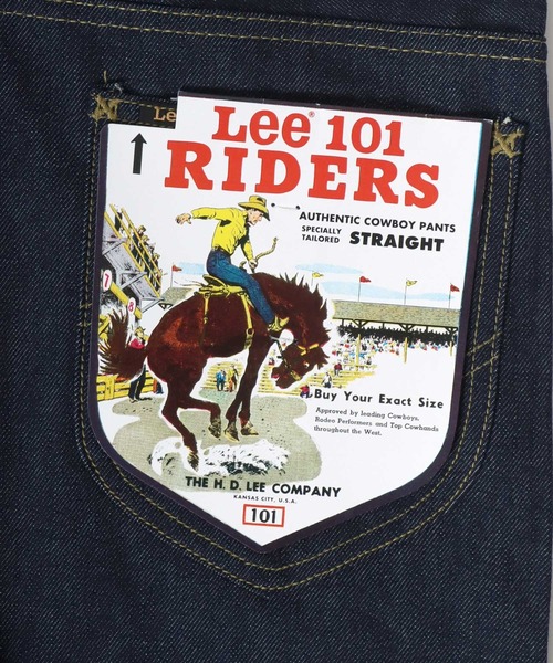 Lee（リー）の「2025AW Lee/リー【101 100周年記念】ANNIVERSARY RIDERS101 STRAIGHT ライダース ストレートデニムパンツ（デニムパンツ・メンズ・ノンウォッシュ・L/XL/M）」の11枚目の写真