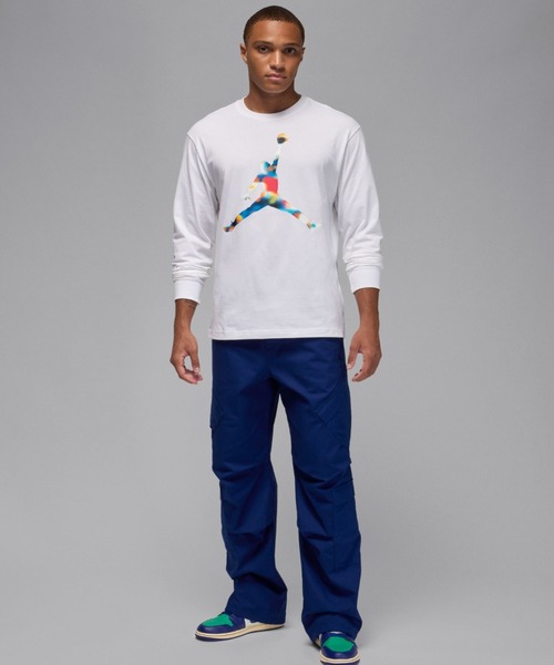 JORDAN BRAND(ジョーダンブランド)の「JORDAN BRAND M J FLT MTNSIDE GFX LS CREW / ジョーダン ブランド ジョーダン FLT MTNSIDE GFX L/S クルー / NIKE【SP】(Tシャツ/カットソー・メンズ・ホワイト・S/M/L/XL/XXL)」の9枚目の写真