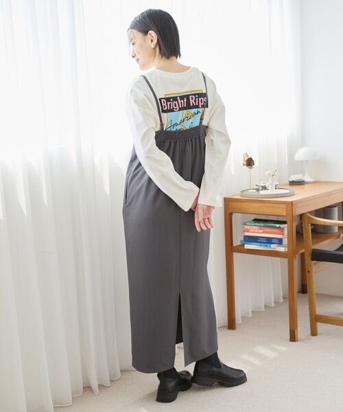 AMERICAN HOLIC(アメリカンホリック)の「タック切替キャミワンピース(ワンピース・レディース・ブラック/グレー/チェック・L/M)」の13枚目の写真