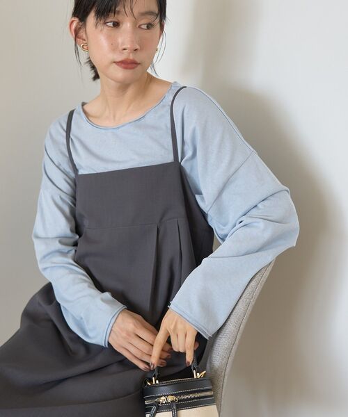 AMERICAN HOLIC(アメリカンホリック)の「タック切替キャミワンピース(ワンピース・レディース・ブラック/グレー/チェック・L/M)」の15枚目の写真