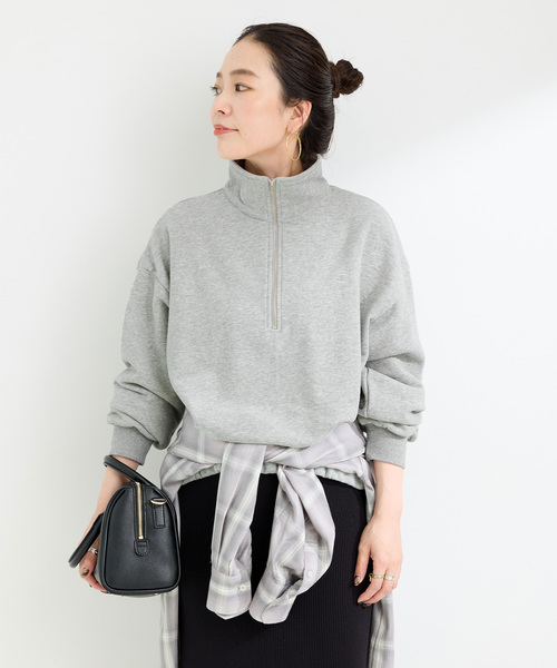 ウォッシャブル / Champion/チャンピオン CVC French Terry HALF ZIP