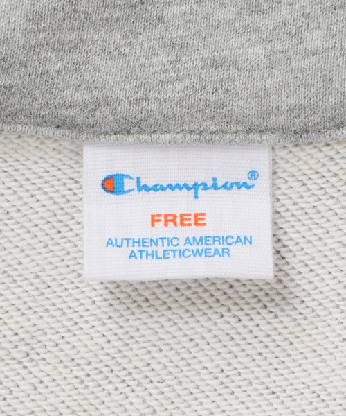 Champion(チャンピオン)の「ウォッシャブル / Champion/チャンピオン CVC French Terry HALF ZIP SWEAT(スウェット・レディース・チャコールグレー/ナチュラル/ブルー系その他/ブラック・FREE)」の19枚目の写真