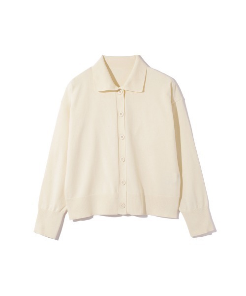 ketty(ケティ)の「スポンディッシュポロニットトップス≪手洗い可能≫(ニット/セーター・レディース・レッド/ネイビー/オフホワイト・M)」の8枚目の写真