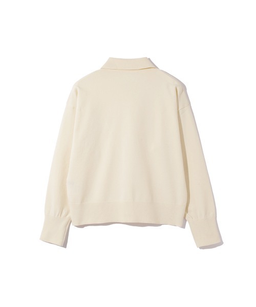 ketty(ケティ)の「スポンディッシュポロニットトップス≪手洗い可能≫(ニット/セーター・レディース・レッド/ネイビー/オフホワイト・M)」の9枚目の写真