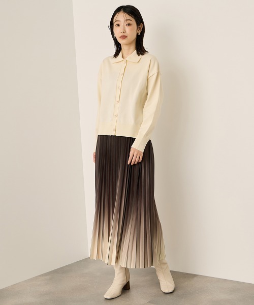 ketty(ケティ)の「スポンディッシュポロニットトップス≪手洗い可能≫(ニット/セーター・レディース・レッド/ネイビー/オフホワイト・M)」の17枚目の写真