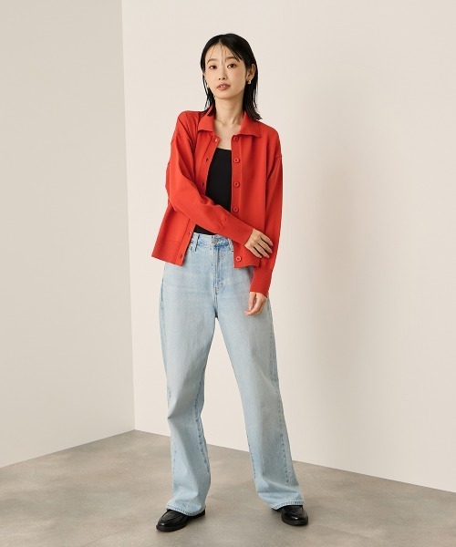 ketty(ケティ)の「スポンディッシュポロニットトップス≪手洗い可能≫(ニット/セーター・レディース・レッド/ネイビー/オフホワイト・M)」の22枚目の写真