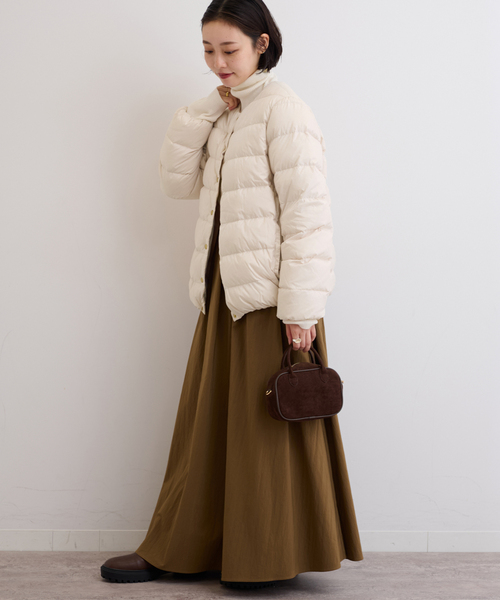 2024AW✨トラディショナルウェザーウェア　ARKLEY DOWN PA 白 Traditional Weatherwear｜アークリー パッカブル 撥水 ノーカラー