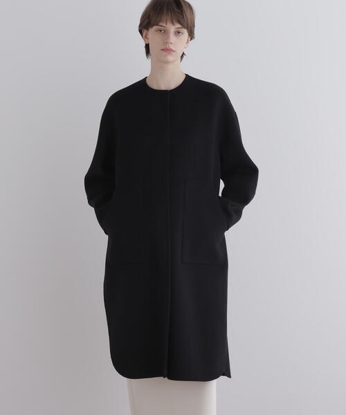 ◇ソフトウールリバーコート（ノーカラーコート）｜LE PHIL（ルフィル