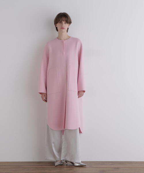 ◇ソフトウールリバーコート（ノーカラーコート）｜LE PHIL（ルフィル