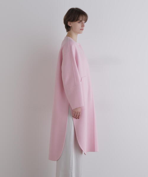 ◇ソフトウールリバーコート（ノーカラーコート）｜LE PHIL（ルフィル