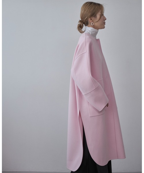 ◇ソフトウールリバーコート（ノーカラーコート）｜LE PHIL（ルフィル