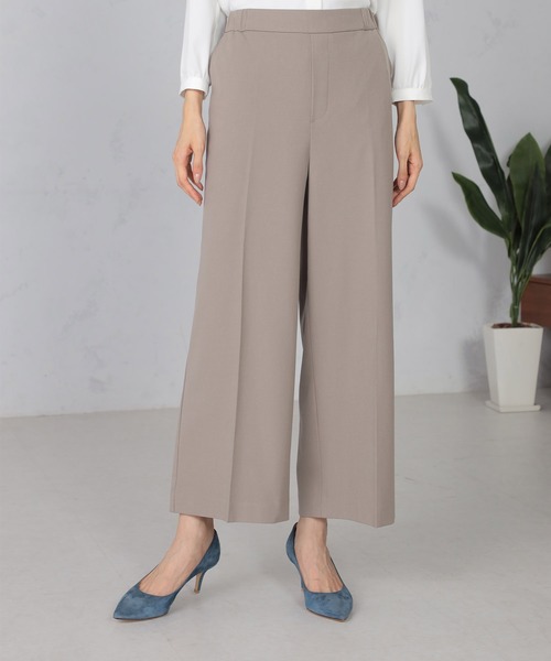 GALLORIA（ギャローリア）の「【キレメクパンツ】2WAYストレッチ　ワイドパンツ（その他パンツ・レディース・ブラック/モカ/ネイビー・M/S/LL/L）」の2枚目の写真