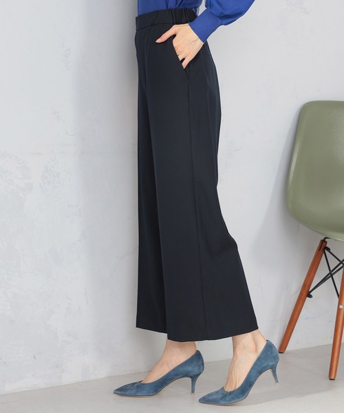 GALLORIA（ギャローリア）の「【キレメクパンツ】2WAYストレッチ　ワイドパンツ（その他パンツ・レディース・ブラック/モカ/ネイビー・M/S/LL/L）」の14枚目の写真