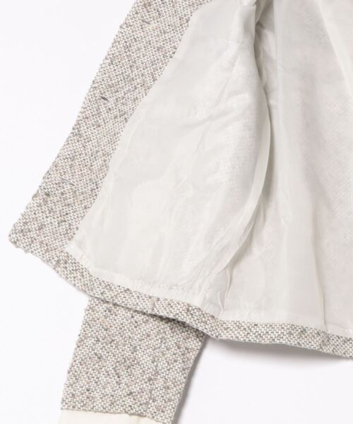 almo(アルモ)の「【LAMPOON】ドッキングツイードジャケット(ノーカラージャケット・レディース・ホワイト・SMALL/MEDIUM/LARGE)」の10枚目の写真