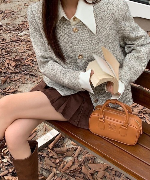 almo(アルモ)の「【LAMPOON】ドッキングツイードジャケット(ノーカラージャケット・レディース・ホワイト・SMALL/MEDIUM/LARGE)」の9枚目の写真