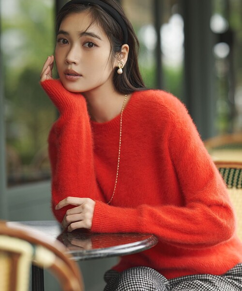 極美品✨FOXEY フォクシー　カシミヤ　フォックスファー　ショート丈 フォックスカシミヤファー ショート丈 ニット（ニット/セーター）｜23