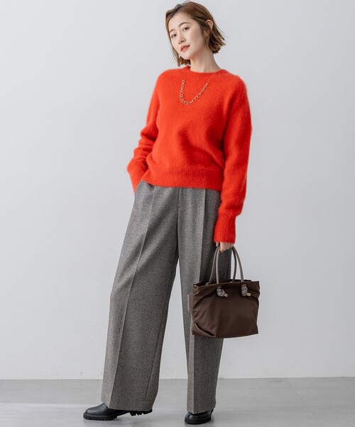 フォックスカシミヤファー ショート丈 ニット（ニット/セーター）｜23