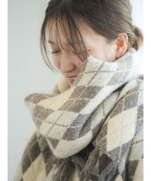 Ungrid | アーガイルニットマフラー(マフラー)