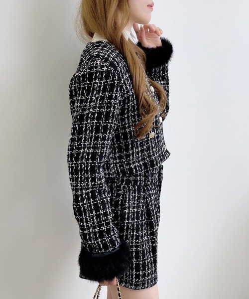 INGNI（イング）の「ツイードショートパンツ(セットアップ対応)（その他パンツ・レディース・ホワイト系その他7/ブラック系その他7・FREE）」の9枚目の写真