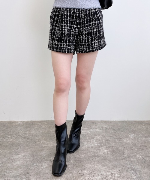 INGNI（イング）の「ツイードショートパンツ(セットアップ対応)（その他パンツ・レディース・ホワイト系その他7/ブラック系その他7・FREE）」の19枚目の写真