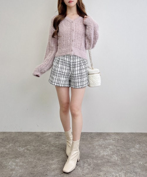 ツイードショートパンツ(セットアップ対応)（その他パンツ）｜INGNI