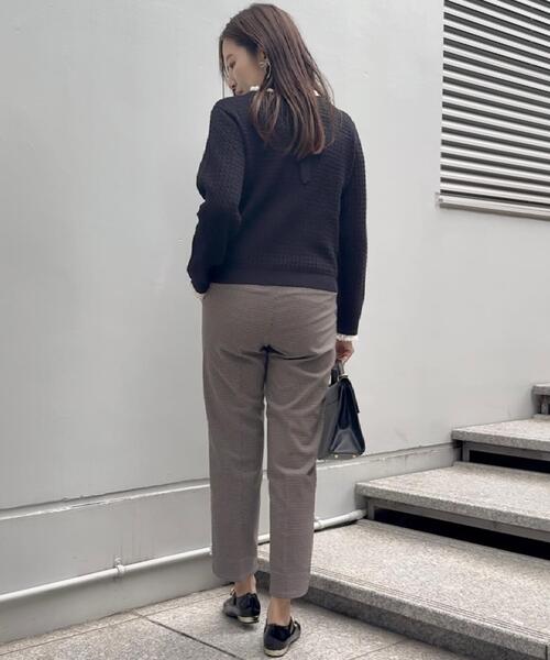 couture brooch(クチュールブローチ)の「【大人上品・着映え】ケーブルレース バックリボンニット(ニット/セーター・レディース・ブラック/アイボリー/グリーン系・36/38/40/42)」の19枚目の写真