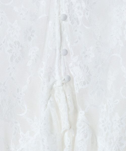 JEANASIS(ジーナシス)の「Wフリルヘムレースブラウス/605842(シャツ/ブラウス・レディース・ブラック/ホワイト・FREE)」の10枚目の写真