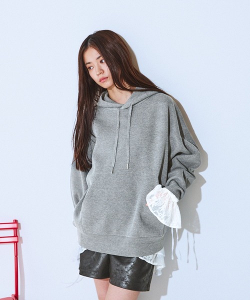 JEANASIS(ジーナシス)の「Wフリルヘムレースブラウス/605842(シャツ/ブラウス・レディース・ブラック/ホワイト・FREE)」の12枚目の写真