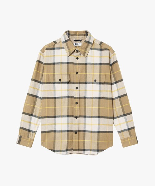 エーグル（AIGLE）/フランネルチェックオーバーシャツ セール】フランネルチェックオーバーシャツ（シャツ/ブラウス）｜AIGLE
