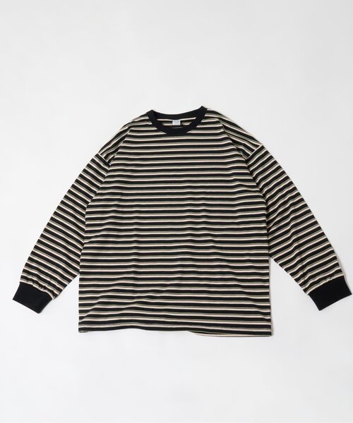 and D. petit main(アンドディープティマイン)の「【親子リンク】【DAD】アソートボーダーワイドロンT(Tシャツ/カットソー・レディース・ブラック/グリーン・F)」の14枚目の写真