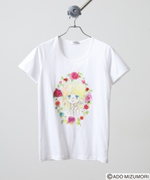 水森亜土 プリント半袖Tシャツ