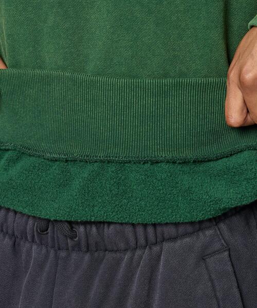 UNDER ARMOUR(アンダーアーマー)の「UAアイコン ヘビーウェイト フリース ウォッシュ オーバーサイズ クルー(ライフスタイル/メンズ)(スウェット・メンズ・ライム・XL/M/S/3XL/L/2XL)」の6枚目の写真