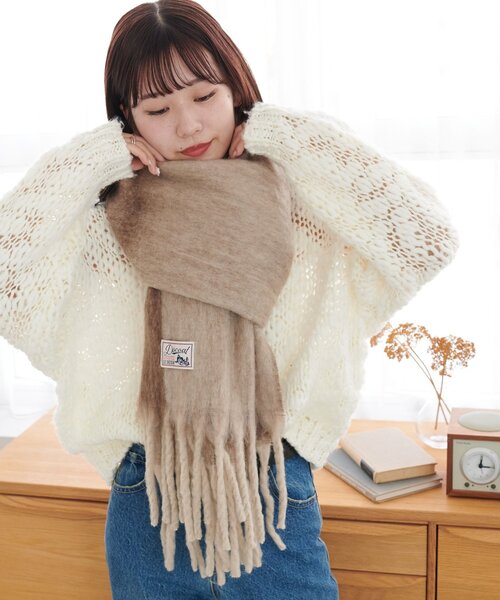 セール】太フリンジストール（マフラー）｜DISCOAT（ディスコート）の