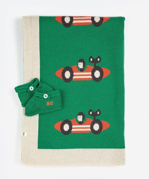 BOBO CHOSES（ボボショーズ）の「Race Car knitted gift set（ベビーギフト・キッズ・ミント・FREE）」の4枚目の写真