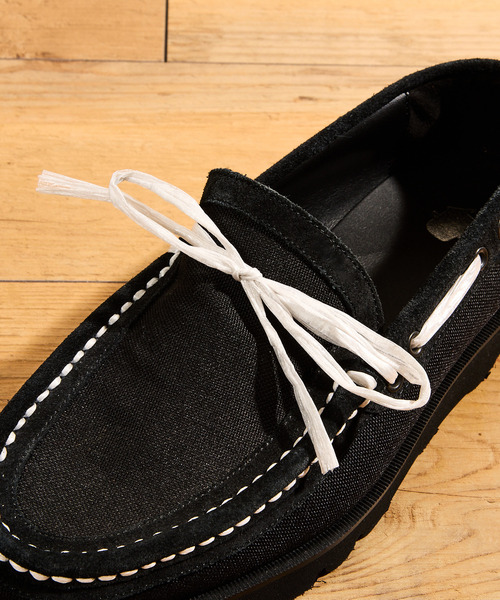 Tomo & Co(トモアンドシーオー)の「Tomo&Co トモアンドシーオー / CORDURA DYNEEMA MOCCASINS コーデュラナイロンダニーマモカシンシューズ / TMTK-ZAKI-0002(モカシン/デッキシューズ・メンズ・カーキ/ブラック・25cm/27cm/26cm)」の6枚目の写真