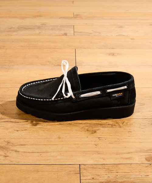 Tomo & Co(トモアンドシーオー)の「Tomo&Co トモアンドシーオー / CORDURA DYNEEMA MOCCASINS コーデュラナイロンダニーマモカシンシューズ / TMTK-ZAKI-0002(モカシン/デッキシューズ・メンズ・カーキ/ブラック・25cm/27cm/26cm)」の7枚目の写真