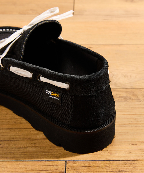 Tomo & Co(トモアンドシーオー)の「Tomo&Co トモアンドシーオー / CORDURA DYNEEMA MOCCASINS コーデュラナイロンダニーマモカシンシューズ / TMTK-ZAKI-0002(モカシン/デッキシューズ・メンズ・カーキ/ブラック・25cm/27cm/26cm)」の9枚目の写真