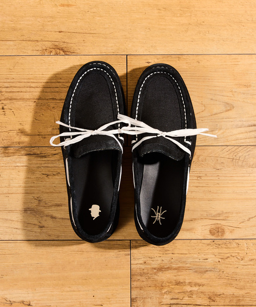 Tomo & Co(トモアンドシーオー)の「Tomo&Co トモアンドシーオー / CORDURA DYNEEMA MOCCASINS コーデュラナイロンダニーマモカシンシューズ / TMTK-ZAKI-0002(モカシン/デッキシューズ・メンズ・カーキ/ブラック・25cm/27cm/26cm)」の12枚目の写真