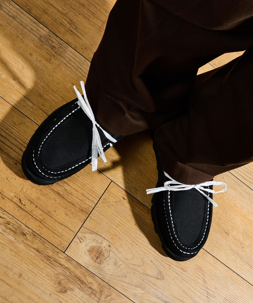 Tomo & Co(トモアンドシーオー)の「Tomo&Co トモアンドシーオー / CORDURA DYNEEMA MOCCASINS コーデュラナイロンダニーマモカシンシューズ / TMTK-ZAKI-0002(モカシン/デッキシューズ・メンズ・カーキ/ブラック・25cm/27cm/26cm)」の17枚目の写真