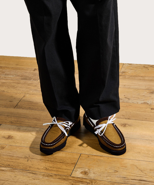 Tomo & Co(トモアンドシーオー)の「Tomo&Co トモアンドシーオー / CORDURA DYNEEMA MOCCASINS コーデュラナイロンダニーマモカシンシューズ / TMTK-ZAKI-0002(モカシン/デッキシューズ・メンズ・カーキ/ブラック・25cm/27cm/26cm)」の19枚目の写真